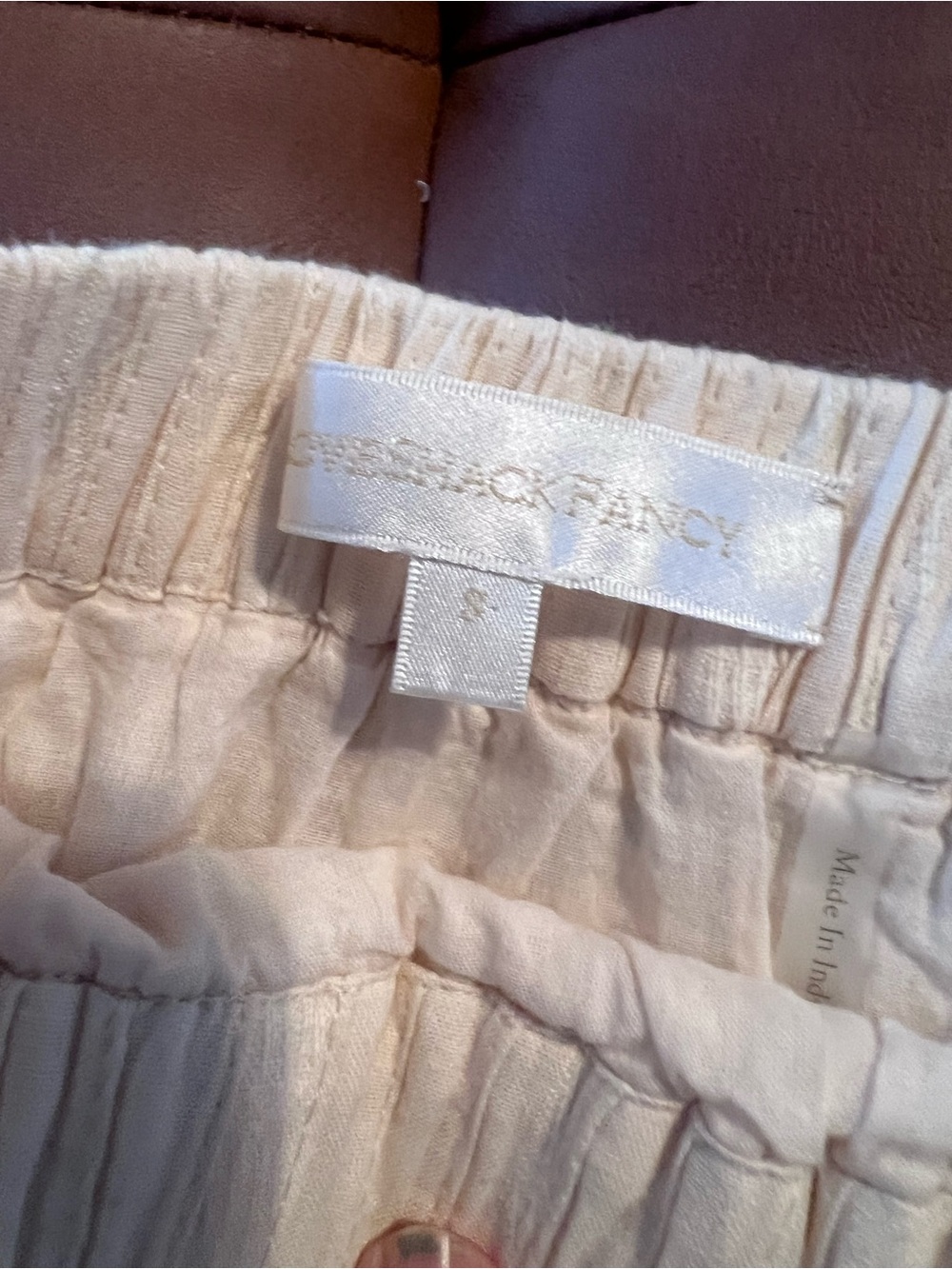 LoveShackFancy Cream Eyelet Ruffle Skirt - Picture 4 of 4